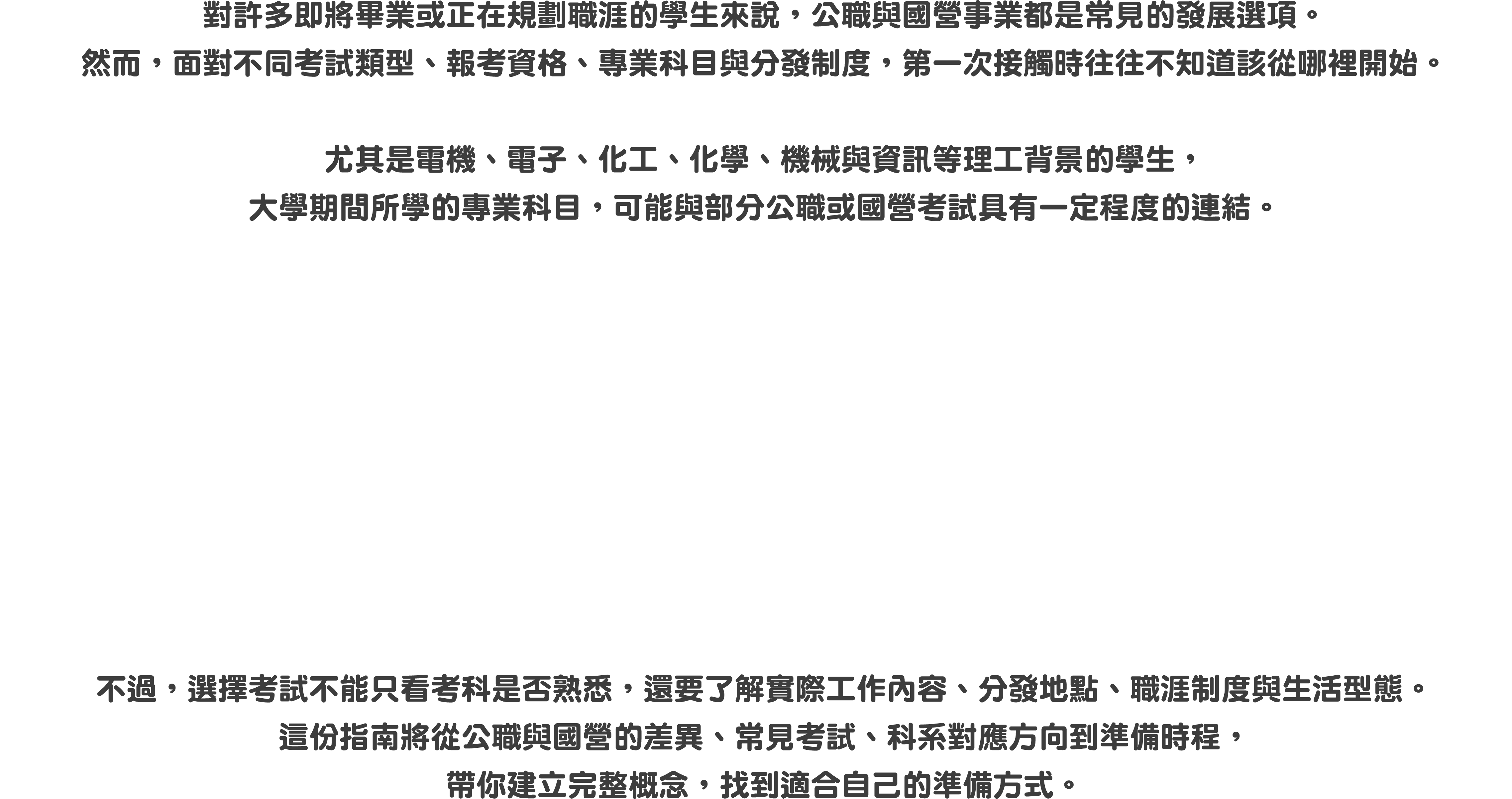 公職、國營考試完整入門｜考試差異、科系對應與準備攻略 - 台北/中壢偉文文教機構